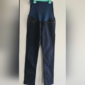 A Pea in the Pod Blue and Dark Blue Maternity Jeans